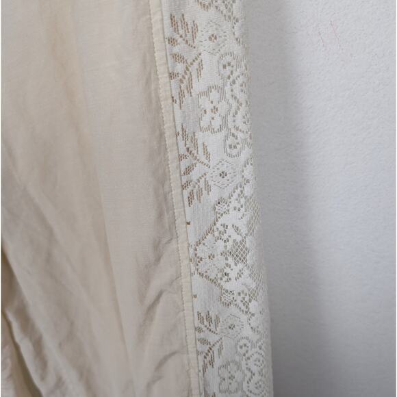 Jason Wu Cream Cotton Silk Lace Detail Drawstring Pants Size M - Picture 5 of 8